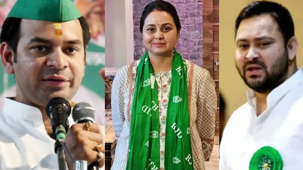 Tej Pratap- Rohini Acharya- Tejashwi Yadav