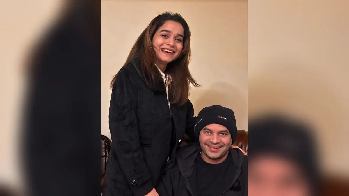 Tej Pratap Yadav with the alleged love interest Anushka Yadav