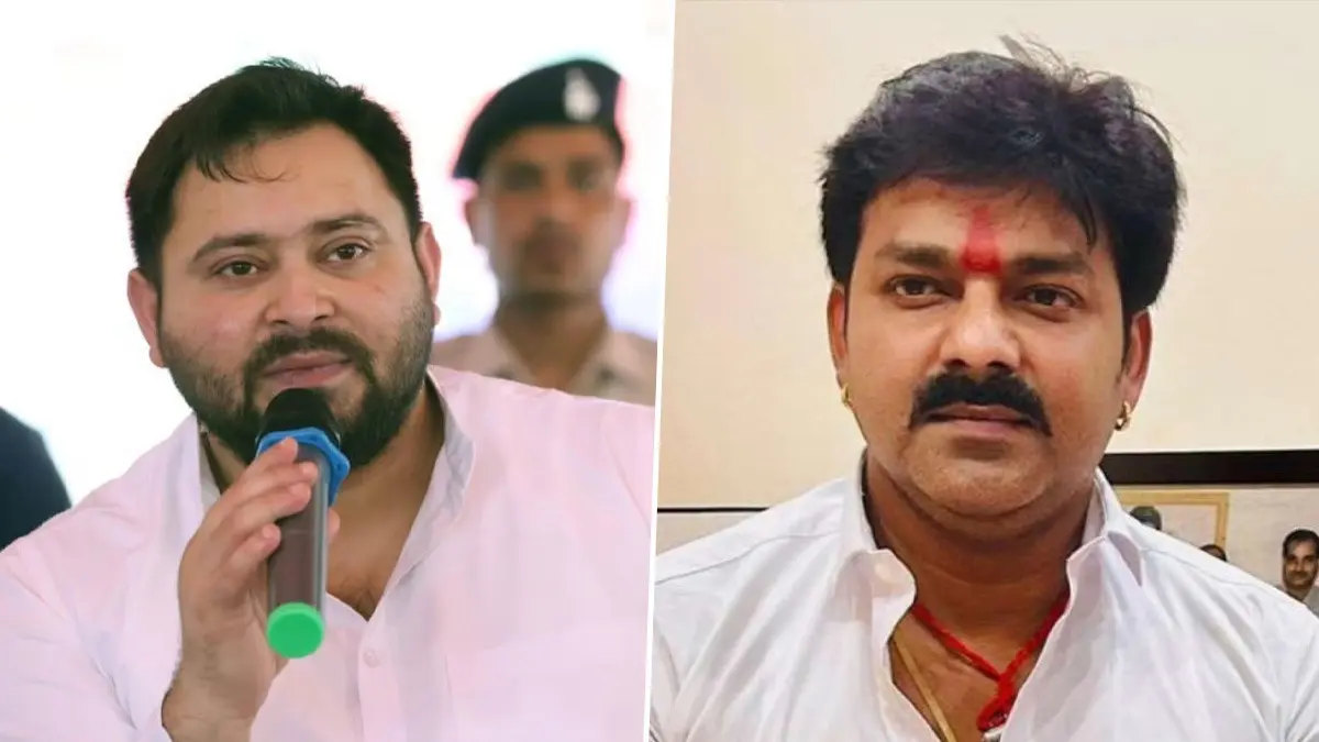 Tejashwi Yadav (L), Pawan Singh (R)