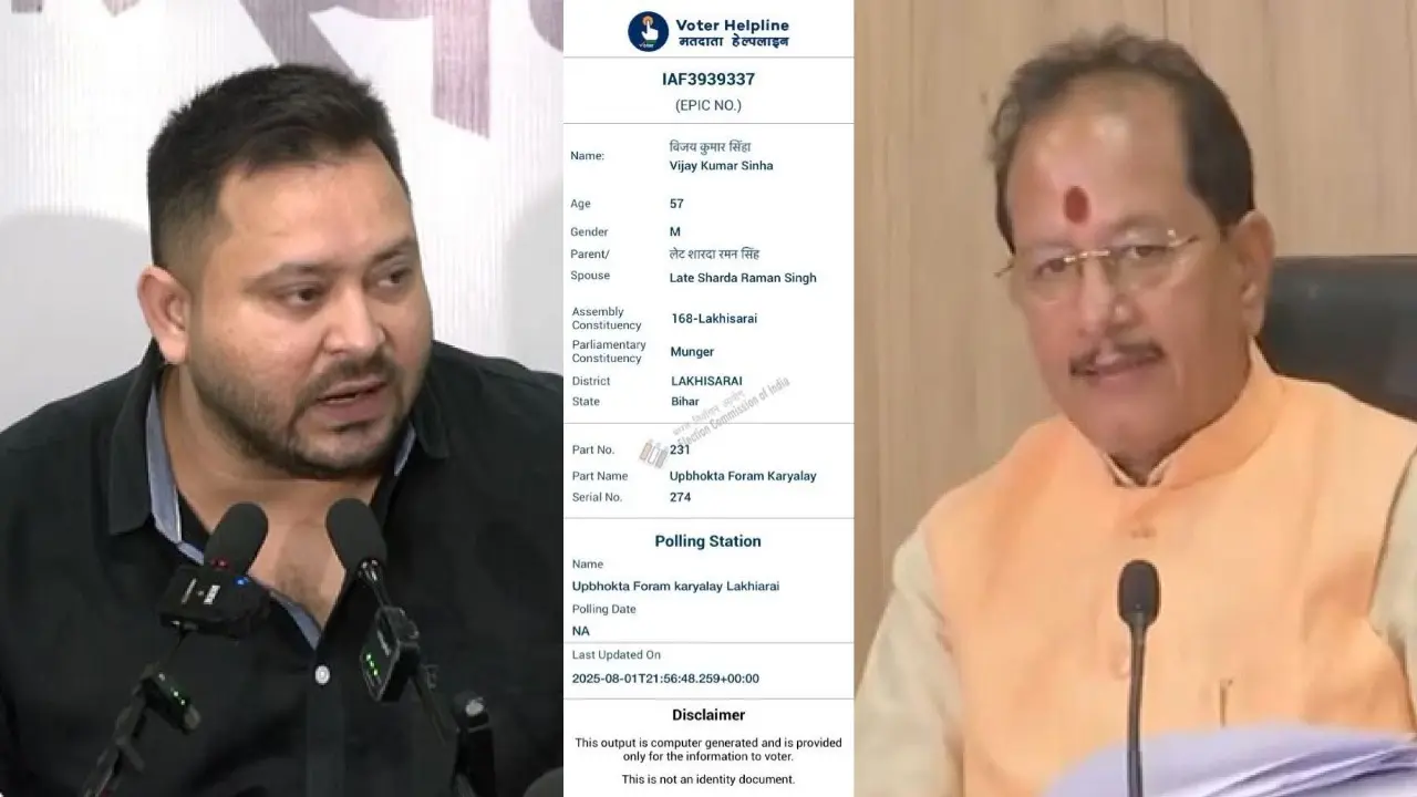 Tejashwi yadav serious allegation on Vijay Sinha