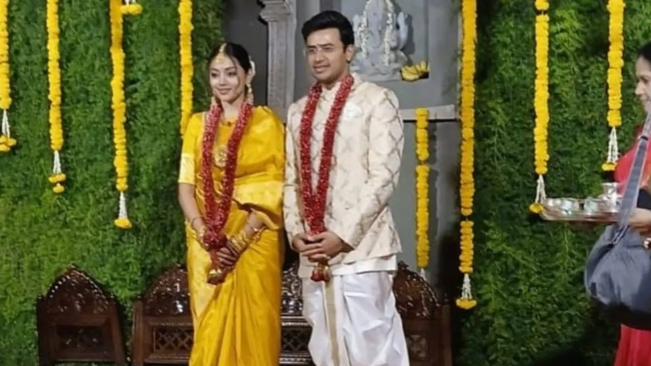 Tejasvi Surya and singer Sivasree Skandaprasad got married