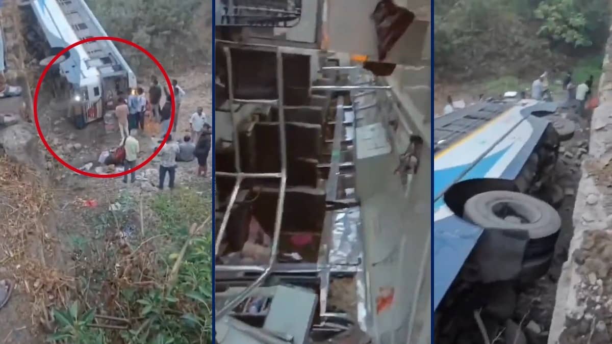 Telangana: TGSRTC Bus Plunges Off Bridge In Utnoor, 5 Passengers Severely Injured