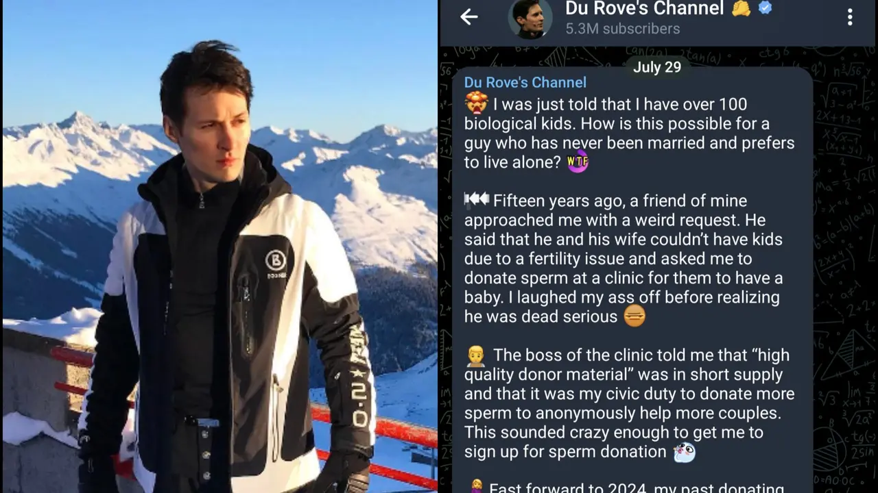 Telegram CEO Pavel Durov Reveals He's Father of Over ‘100 Biological Children’