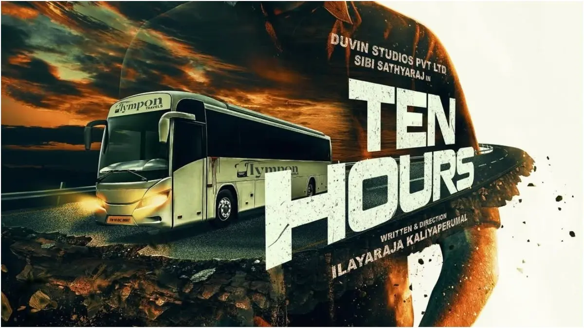 Ten Hours is a Tamil thriller starring Sibi Sathyaraj as a cop