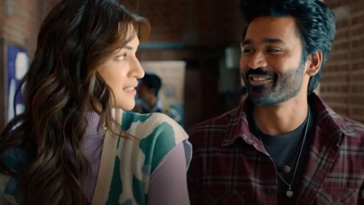 Tere Ishk Mein stars Dhanush and Kriti Sanon