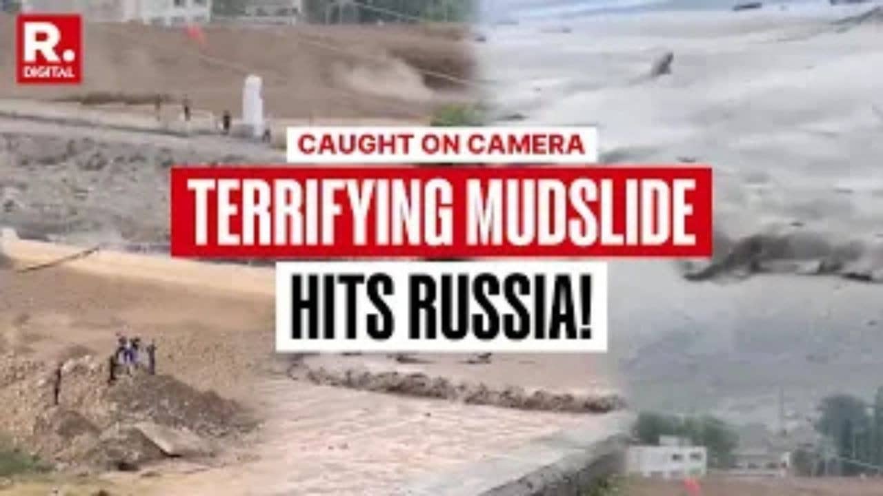 Caught on Camera: Massive Mudslide Strikes Russia, Waves of Mud ...
