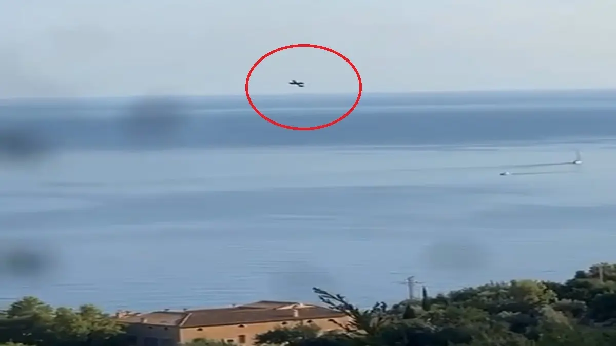 Terrifying Plane Stunt Ended In Crash Off Majorca Coast, Ex-Military Pilot And Teenage Son Killed | VIDEO Terrifying Plane Stunt Ended In Crash Off Majorca Coast, Ex-Military Pilot And Teenage Son Killed | VIDEO