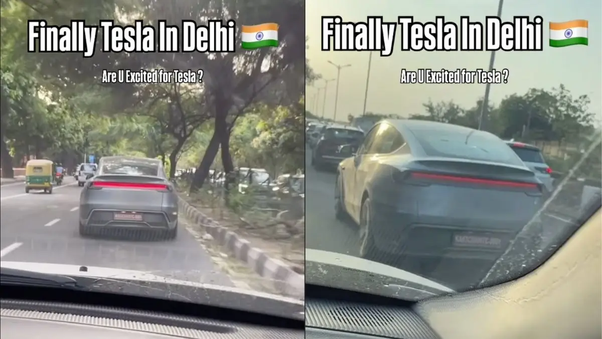 Tesla Model Y Spotted in Delhi