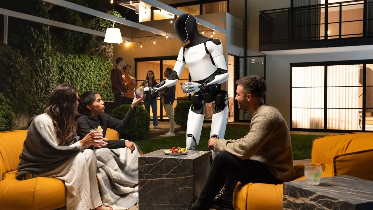 Elon Musk unveils Tesla’s Optimus bot at Cybercab event tesla optimus