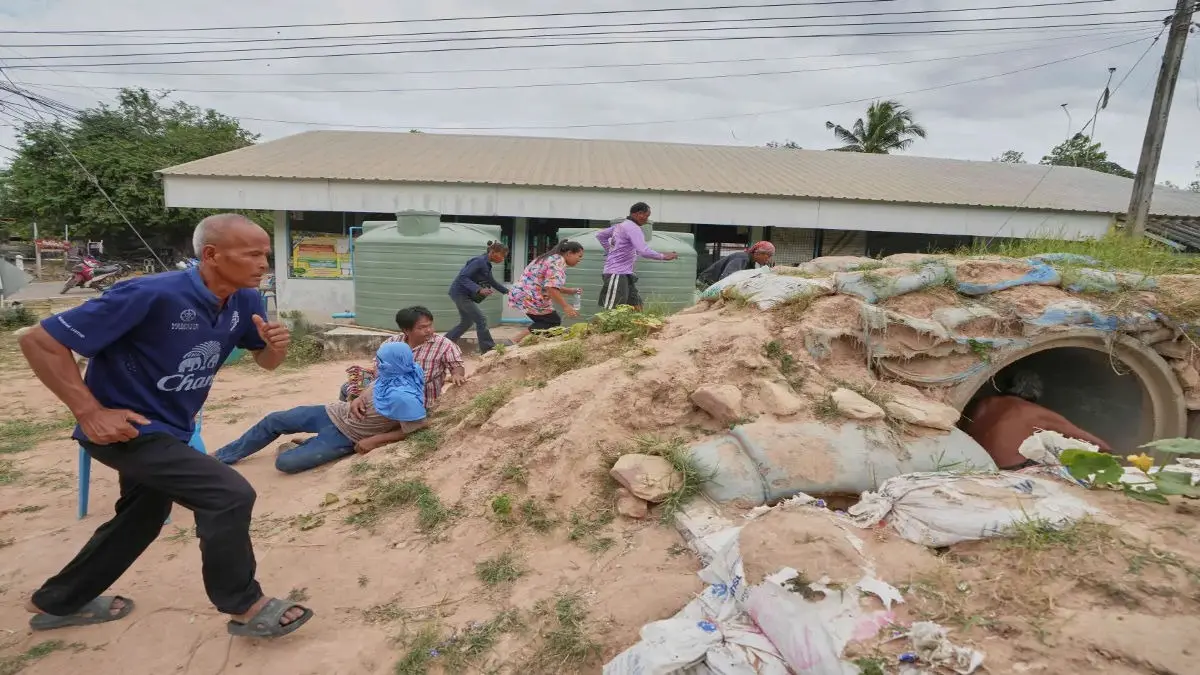 Thai Villagers Stay Behind to Guard Empty Homes as Border Clashes Force Mass Evacuations