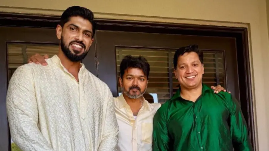 Thalapathy Vijay clicked in Goa for Keerthy Suresh's wedding