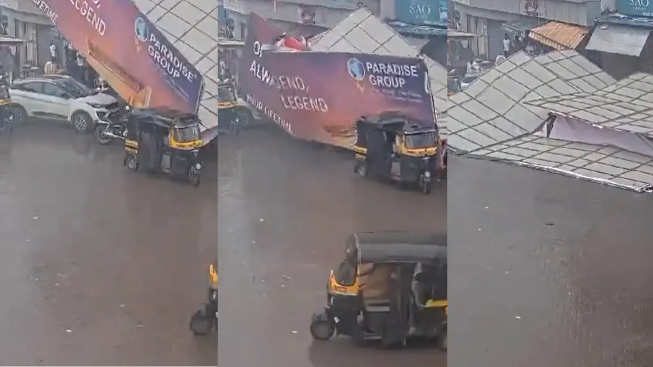 Thane hoarding collapse