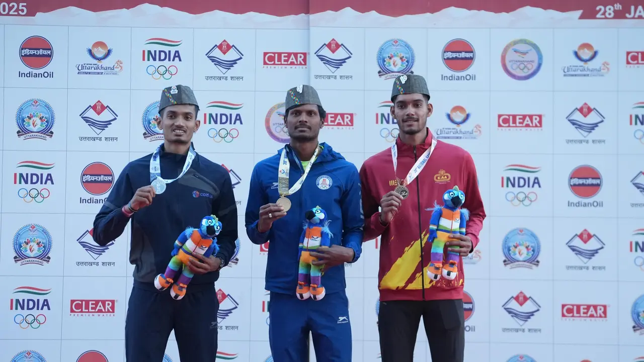 Odisha's Athletic Contingent Flies High At National Games, Animesh Kujur Bags Triple Gold The 38th National Games in Uttarakhand