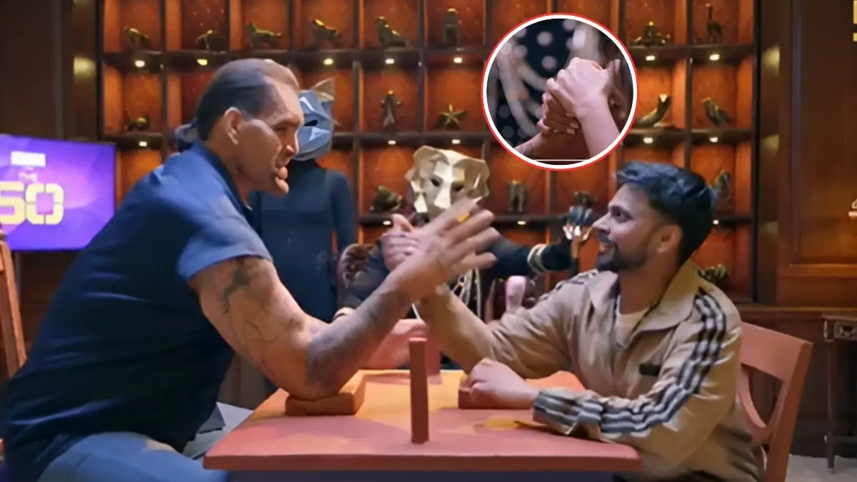 The 50 Episode 5: शो में द ग्रेट खली की एंट्री से हिला 'द 50' का महल, क्या पंजा मुकाबले में सच में हार गए WWE के रेसलर? The 50 episode 5 The Great Khali entry