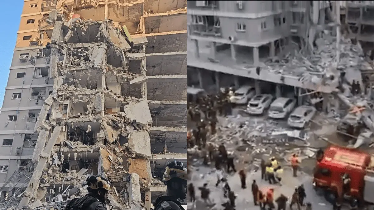 The destruction in Bat Yam was clearer as daylight approached.