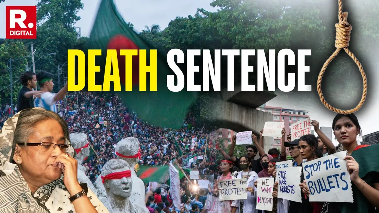 Ousted Bangladesh PM Sheikh Hasina Gets Death Sentence For 'Crimes Against Humanity' The International Crimes Tribunal on Monday announced death sentence for Bangladesh’s ousted Prime Minister Sheikh Hasina.