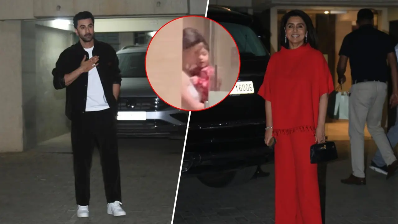 Alia, Ranbir, Raha Join The Kapoor-Bhatt Fam-Jam At Mahesh-Soni's House To Celebrate Christmas Eve | PHOTOS The Kapoor at Mahesh Bhatt's house.