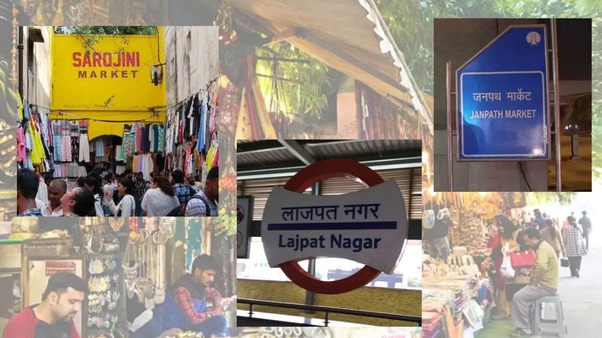 The markets of DelhiThe markets of Delhi