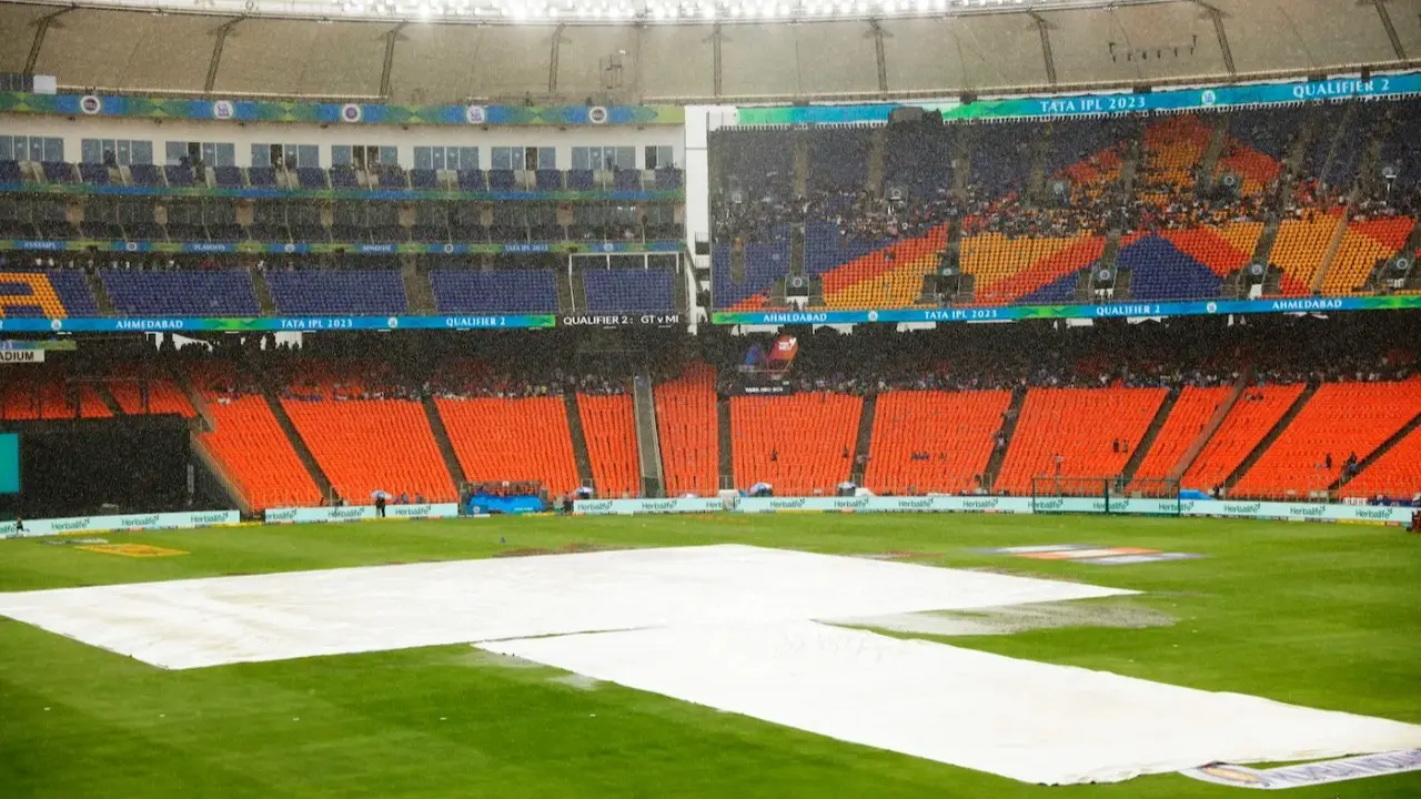 IPL 2025: Is There A Reserve Day If The MI vs PBKS Qualifier 2 Game Gets Washed Out? Here's What Happens If Rain Plays Spoilsport In Ahmedabad The Narendra Modi Stadium in Ahmedabad during the IPL 2023 Final between CSK and GT
