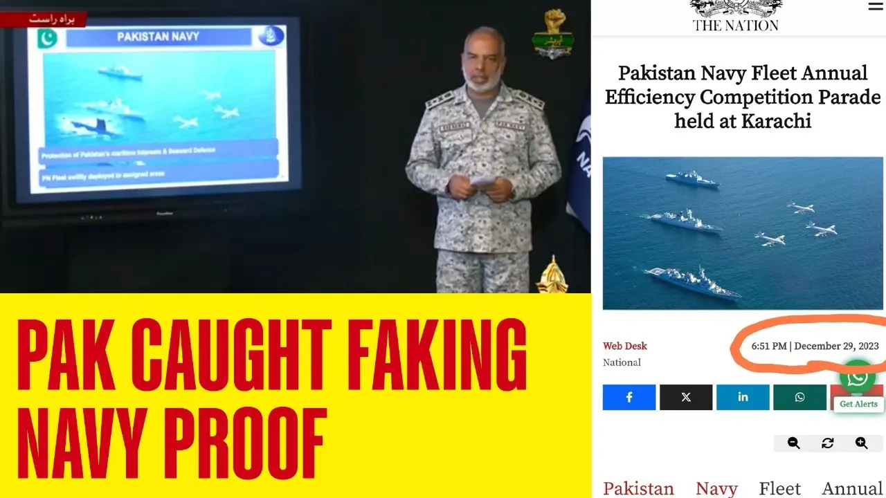 The Pakistani military hastily presented what it claimed was proof of its naval readiness.