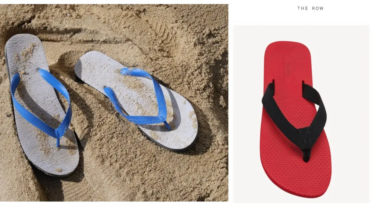 The Row Is Selling Rubber Chappals At Astronomical Prices And It Looks Suspiciously Like The Ones Outside Your Washrooms The Row Chappal