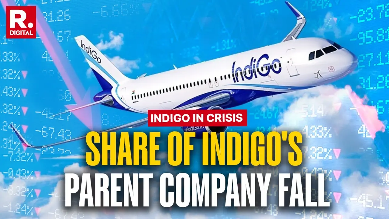 The stock of InterGlobe Aviation, the parent company of IndiGo, fell nearly 3%.