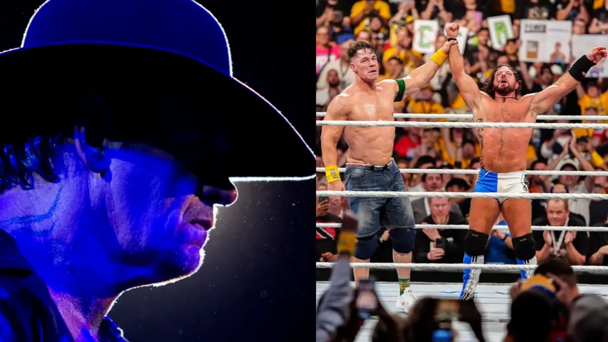 The Undertaker, John Cena and AJ Styles
