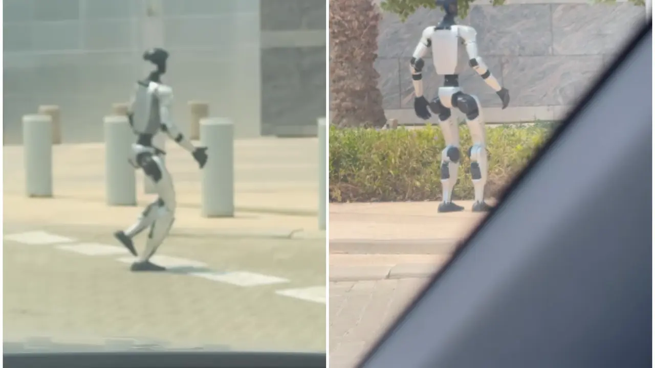 'Rushing for a Job?': Robot Spotted Running Across Dubai Street in Viral Video | Watch The viral video shows a humanoid robot running across a road in Dubai.