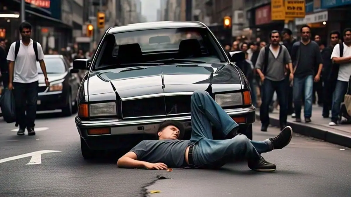 The wife and her lover crushed her husband with a car