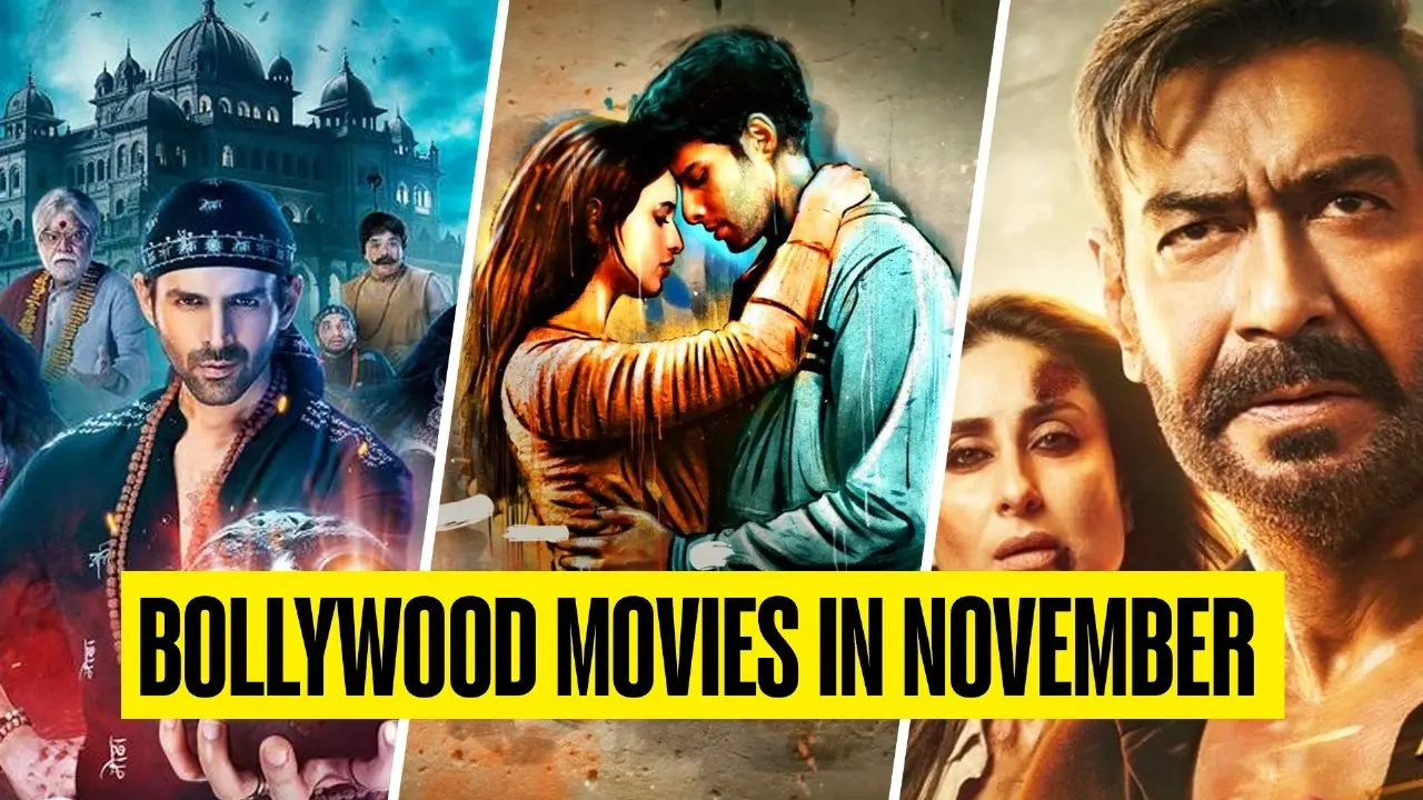 Bhool Bhualiyaa 3, Singham Again, Dhadak 2,: List Of Bollywood Movies Releasing In November Theatrical Releases in November