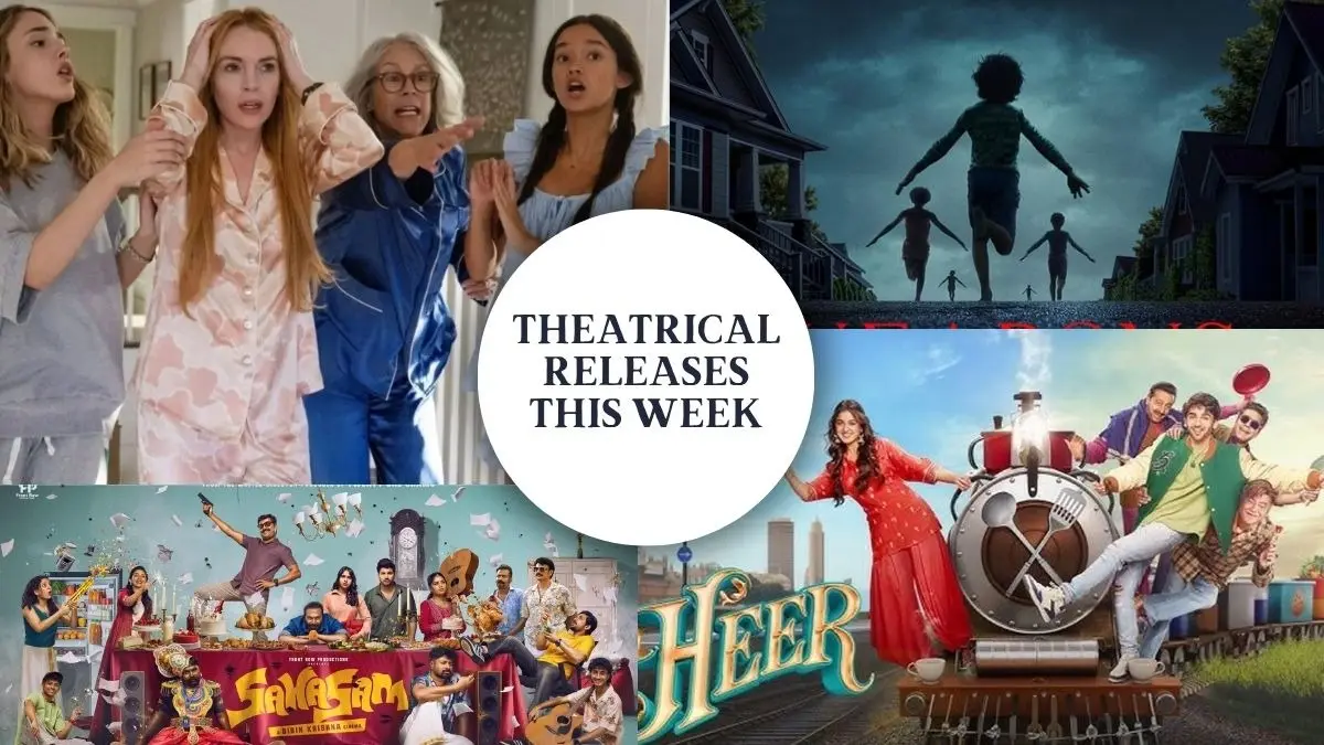 Movies Releasing In Theatres This Week: Freakier Friday, Heer Express, Weapons, Sahasam And More To Watch Theatrical Releases This Week.
