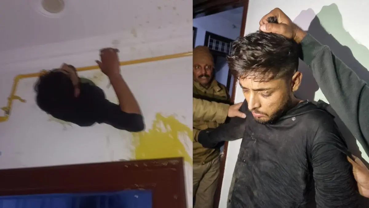 Thief Stuck in Exhaust Fan Hole