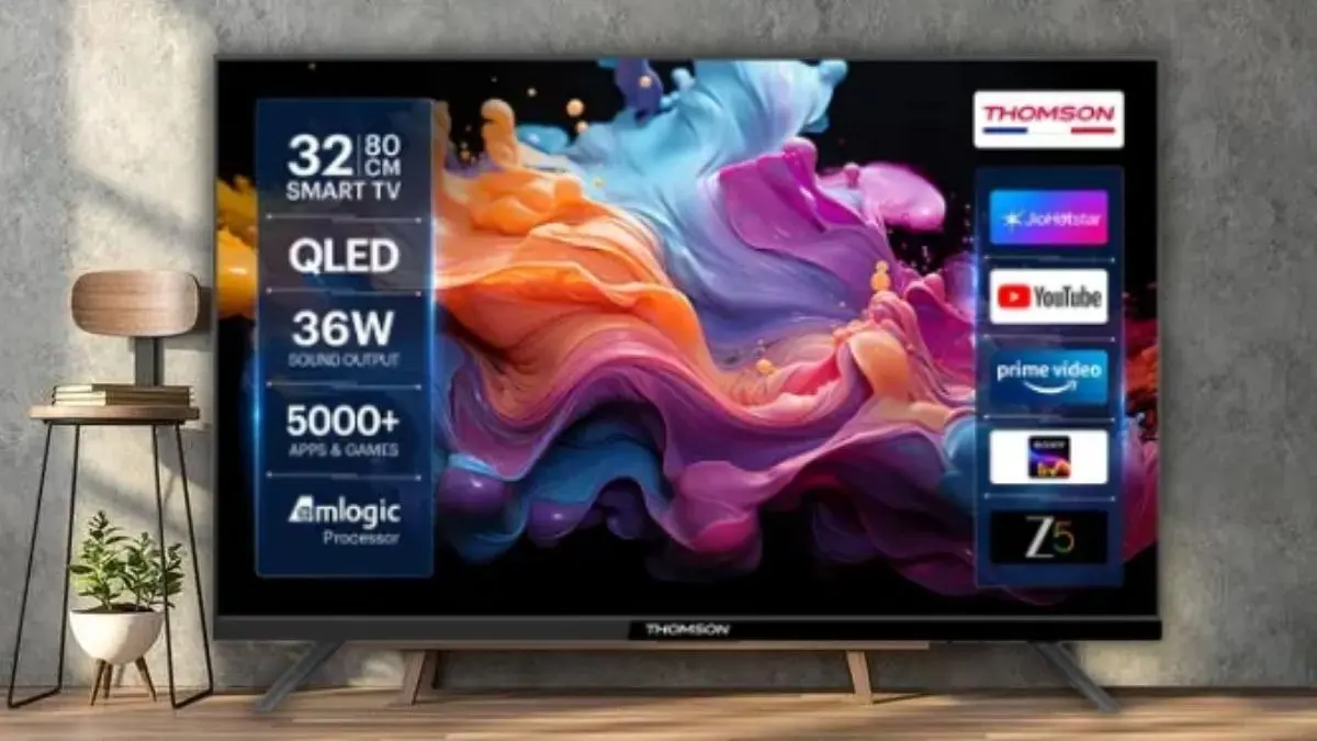 10 हजार से भी कम कीमत में लॉन्च हुई ये 32 इंच Smart TV, JioTele OS समेत मिलेंगे ये फीचर्स THOMSON QLED Smart TV