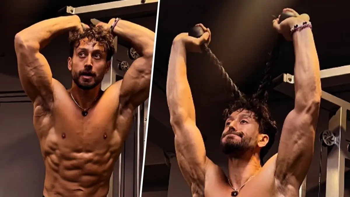 Tiger Shroff trains his arms in a new workout video