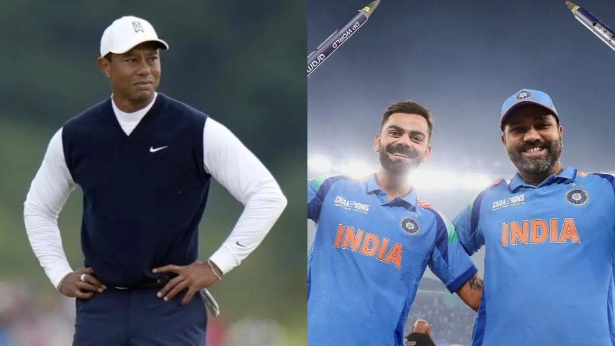 Tiger Woods, Rohit Sharma, Virat Kohli