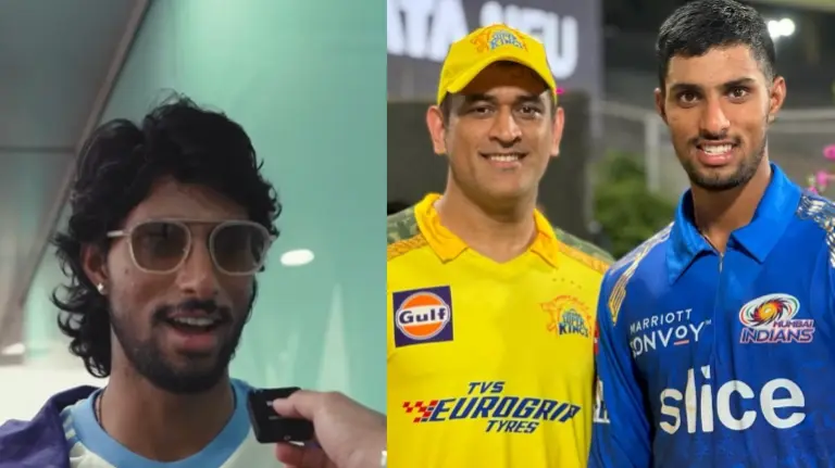 Tilak Varma and MS Dhoni