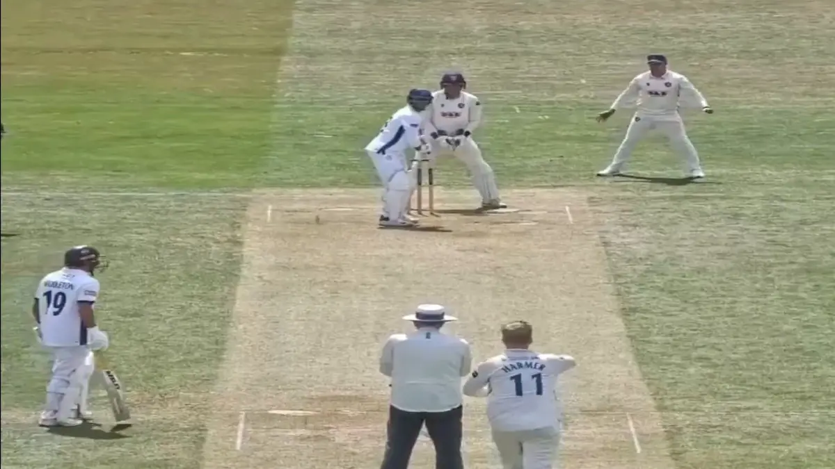 Tilak Varma in action for Hampshire