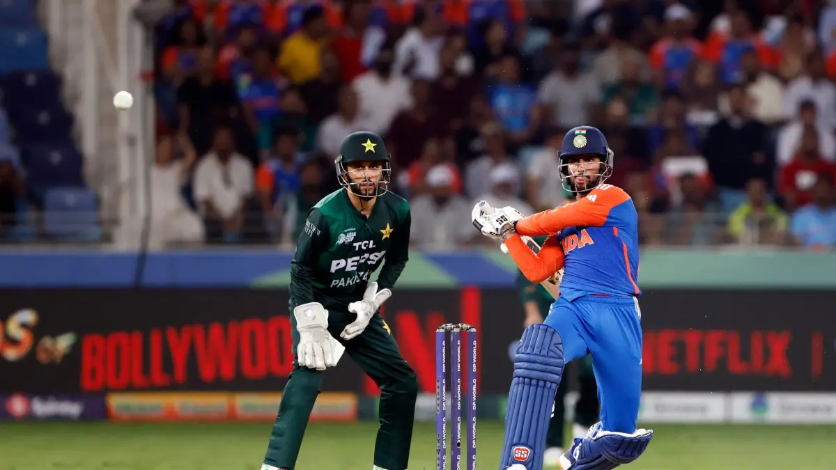 Back Channel Negotiations Between ICC And Pakistan Over T20 World Cup 2026 Boycott Controversy? Here's What You Need To Know Tilak Varma plays a shot against Pakistan