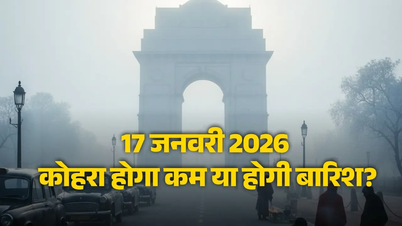 Today Weather Update : कोहरे के साथ दिल्ली में शीतलहर का अलर्ट, कई राज्यों में होगी बारिश, जानें आज कैसा रहेगा मौसम का हाल today-weather forecast-17-january-2026-saturday delhi-noida gurugram cold-wave-alert aaj-ka-mausam-kaisa-rahega imd