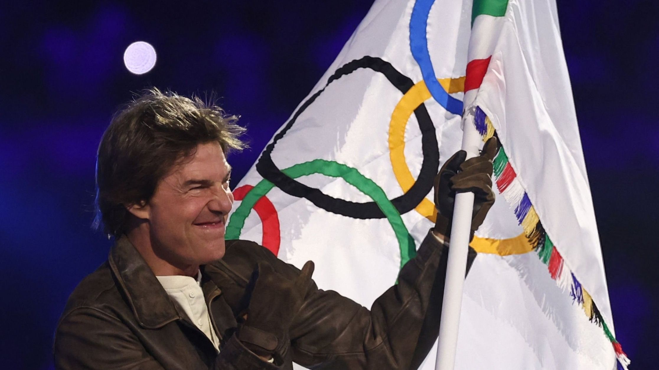 Mission Tom Cruise Brings Olympics Flag To LA With