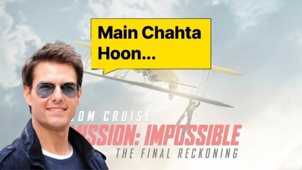 Tom Cruise's message for Indian fans