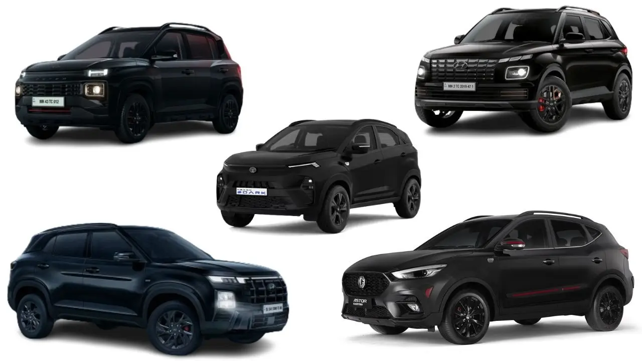 Top 5 Black Edition SUVs under ₹15 lakh