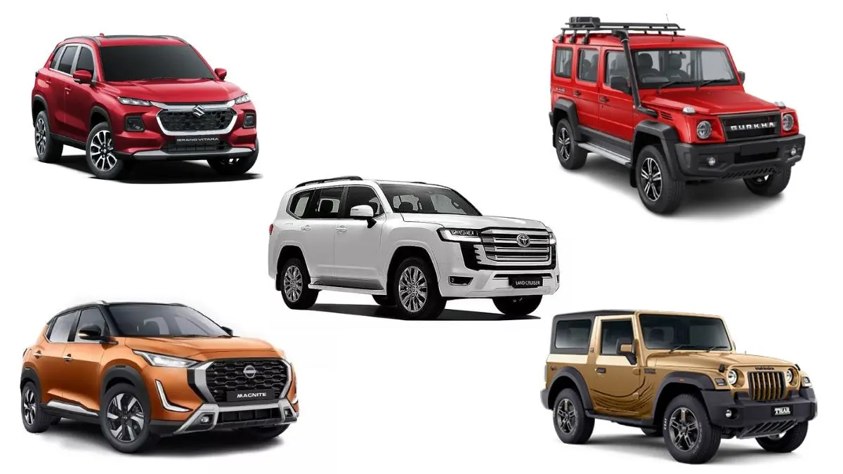 Mahindra Thar to Nissan Magnite: Top 5 Cars With Highest Ground Clearance in India Top 5 cars with highest ground clearance