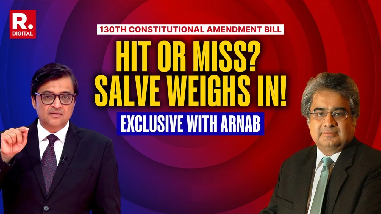 'You Can't Run Office From Jail': Harish Salve Advocates 130th Constitutional Amendment Bill Top Jurist Harish Salve Exclusive With Arnab