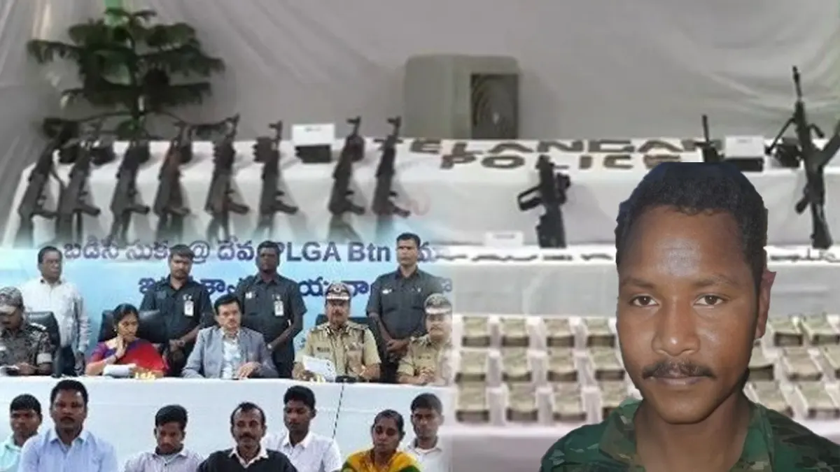 Top Maoist Leader Barse Deva, Close Aide to Madvi Hidma, Surrenders Before Telangana Police with 19 Cadres