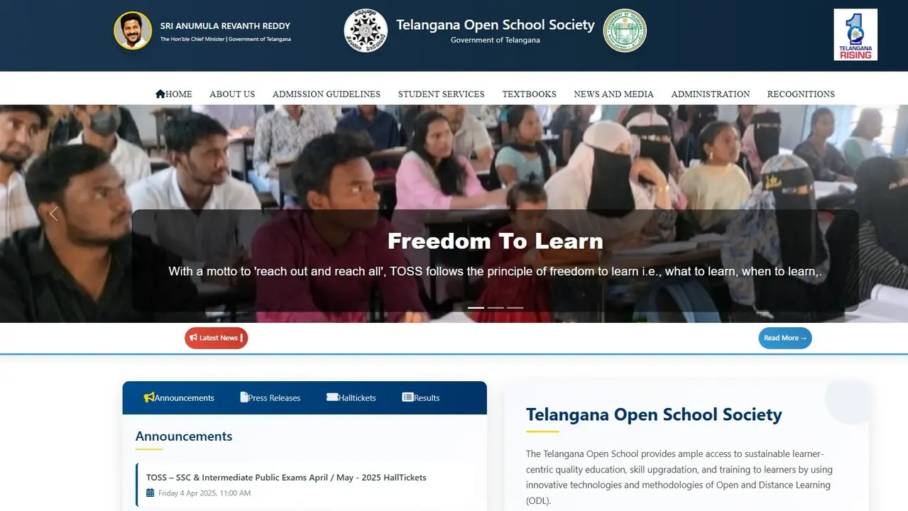 TOSS SSC and Inter Results 2025 Declared at telanganaopenschool.org, Direct Link to Check Scores Here TOSS SSC and Inter Results 2025 Declared at telanganaopenschool.org, Direct Link to Check Scores Here