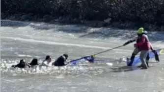 Tourists Rescued After Falling Through Ice on Sela Lake in Arunachal | WATCH Tourists Stuck in Sela Lake Rescued, Viral Video