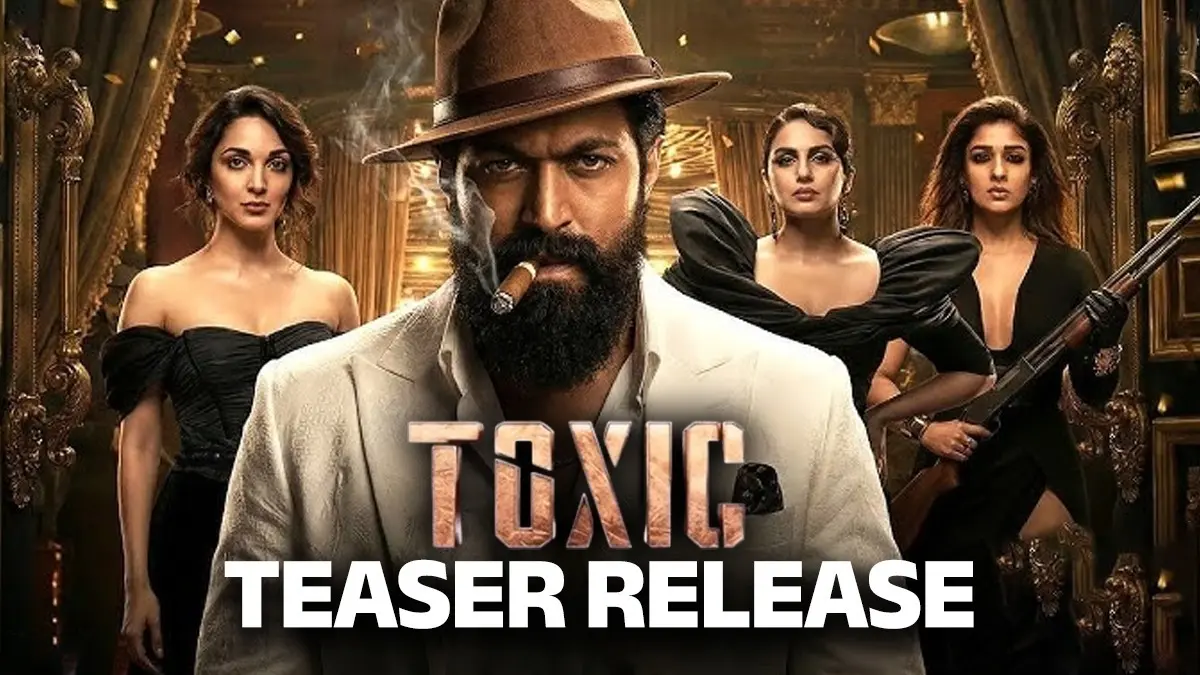 Toxic Teaser Out: यश का 'टॉक्सिक' अवतार देखकर उड़े फैंस के होश, खूंखार लुक और जबरदस्त एक्शन ने सोशल मीडिया पर मचाया तहलका toxic movie teaser release south cinema starring rocking star yash tara sutaria kiara Advani huma Qureshi nayanthara Tovino Thomas Rukmini Vasanth and others