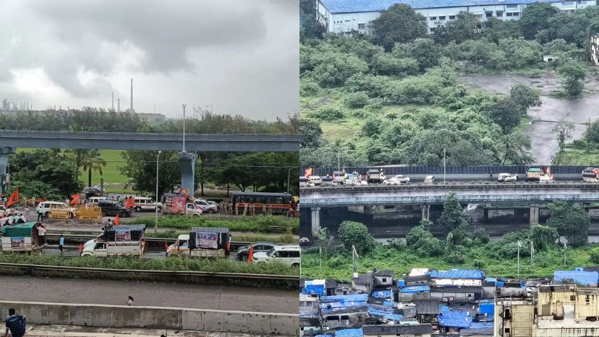 Video: Heavy Traffic Congestion on Mumbai’s Eastern Freeway Due to Maratha Protest Traffic congestion in multiple locations in Mumbai.