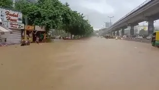 Traffic Snarls, Severe Waterlogging In Gurugram After Heavy Rains